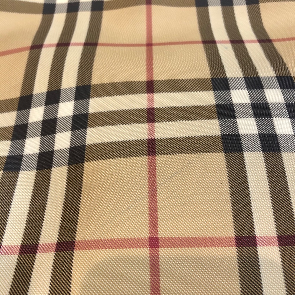 Burberry Beige Plaid Shoulder Bag with Black Trim - Picture 4 of 16